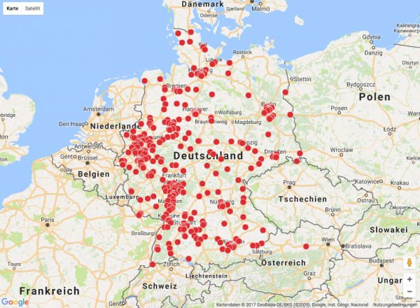 iTeam Deutschlandkarte